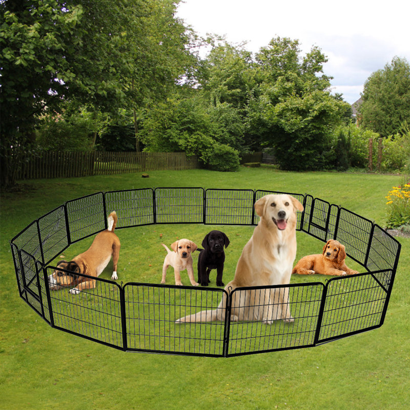 insma 16PCS Durable Pet Dog Door Guard Rail Fence Professional Puppy